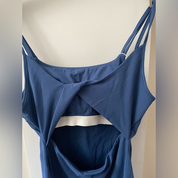 Halara SoftlyZero™ Plush Double Straps Active Dress size medium blue - Picture 9 of 10